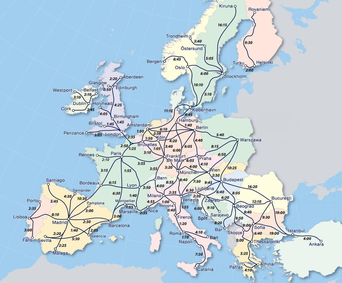 Карта на eurail Норвешка
