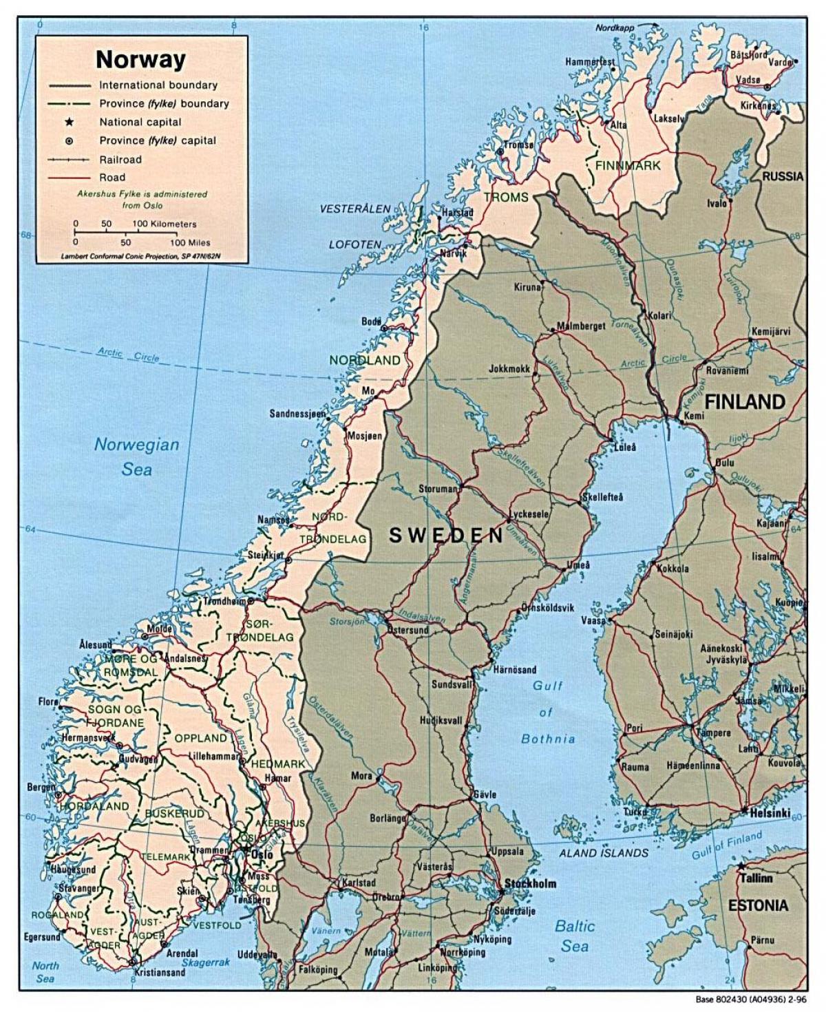 возна карта на Норвешка