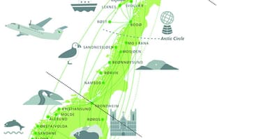 Карта на Норвешка посета