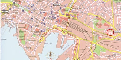 Карта на осло Норвешка центарот на градот